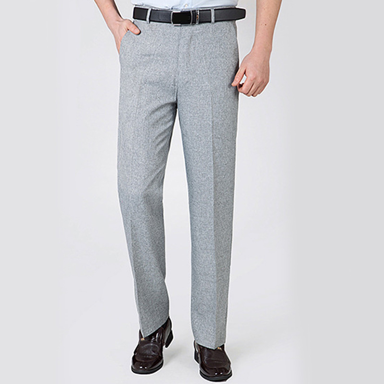 BSDJILFG Men's Dress Pants Relaxed Fit Straight Spring Summer Cotton And Linen Casual High Waist Big and Tall Business Work Pants for Men Clearance,30-40